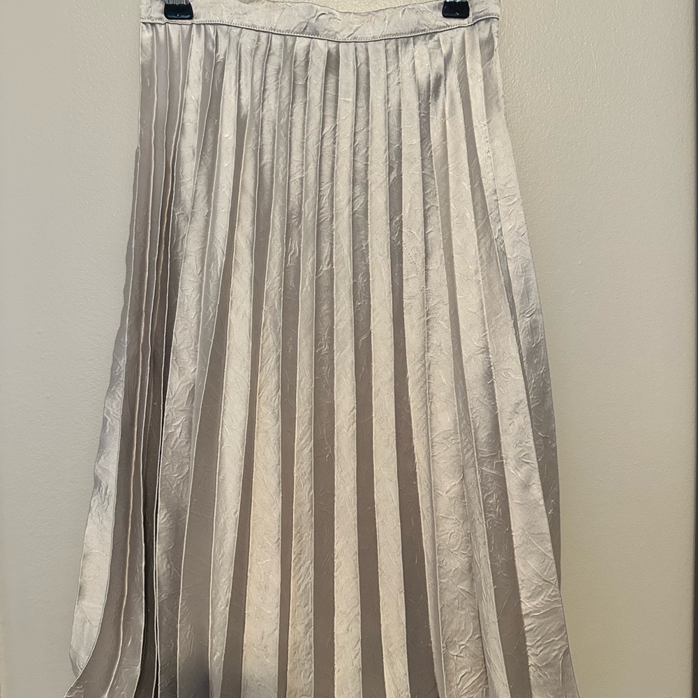 Zara Cream Textured Maxi Skirt